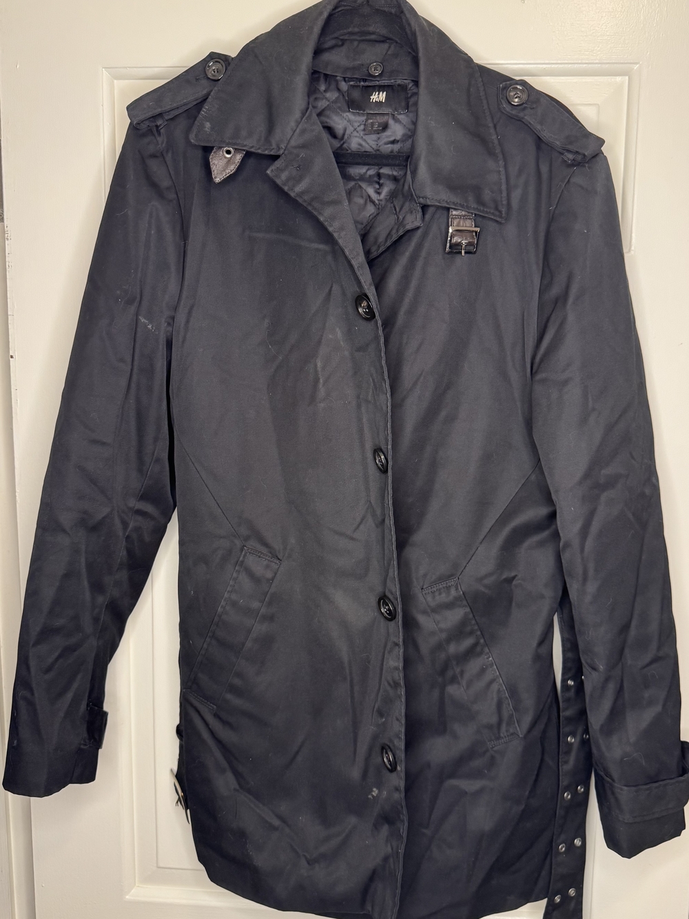 H&M Black Trench Coat